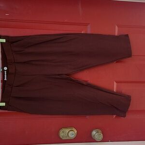 Betabrand Dark Brown Cropped Trousers